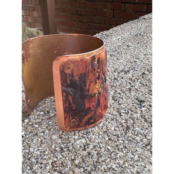 Copper cuff, NEW, Handmade, 2” wide, Natural - Picture 4 of 5
